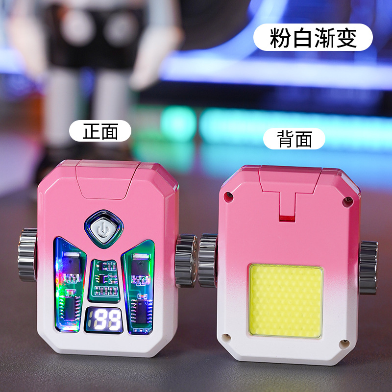 분홍색과 흰색 그라데이션