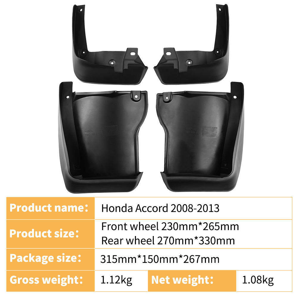 Aplicable a Honda Accord 2008 - 2013 Accord 4 puertas para el comercio exterior transfronterizo para la modificación de la cubierta