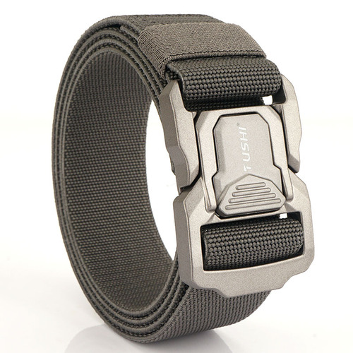New tactical aluminum alloy buckle training nylon belt outdoor versatile workwear quick release men's belt manufacturer wholesale