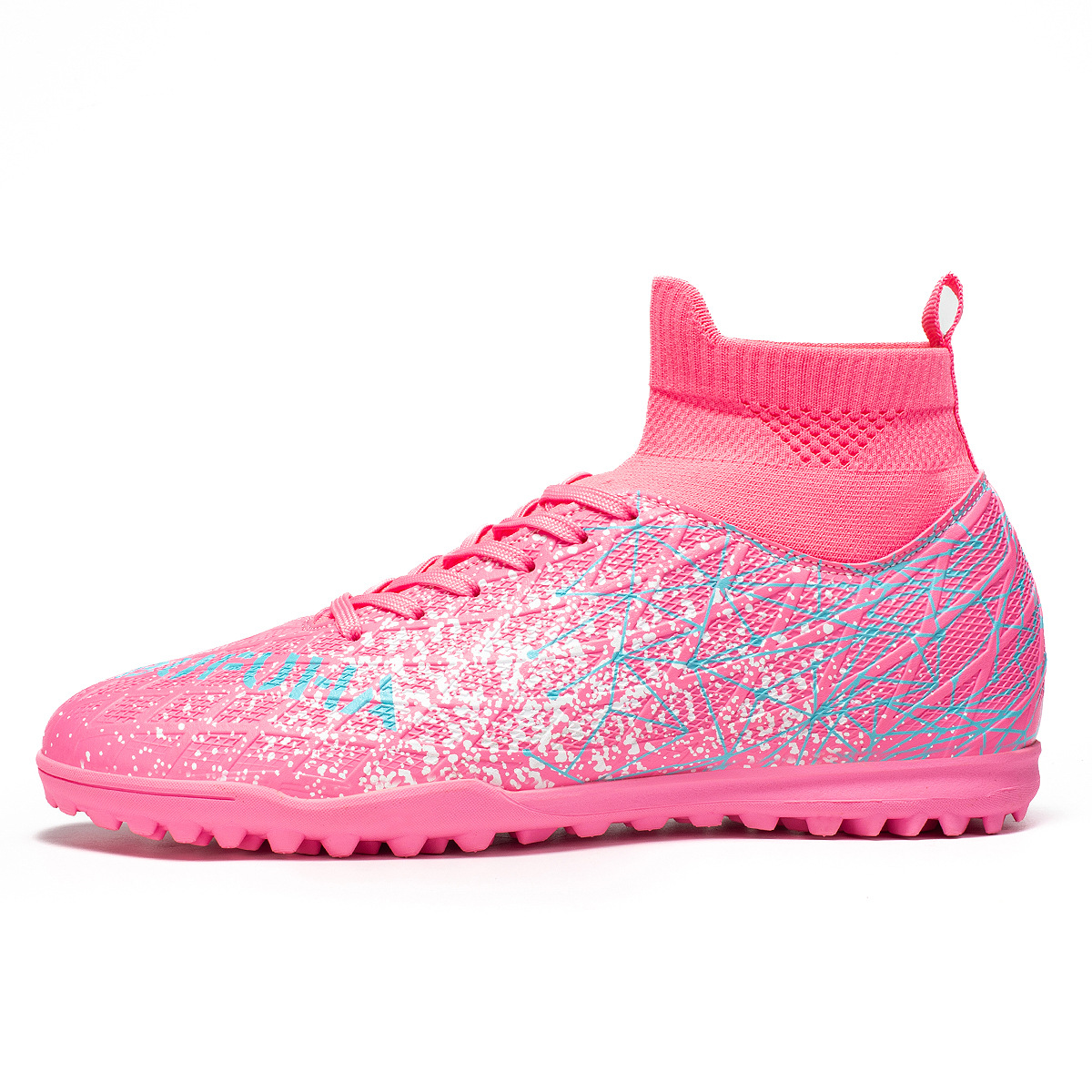 2025 transfronterizo nuevo clavos transpirables jóvenes hombres y mujeres zapatos de fútbol zapatos de entrenamiento de césped