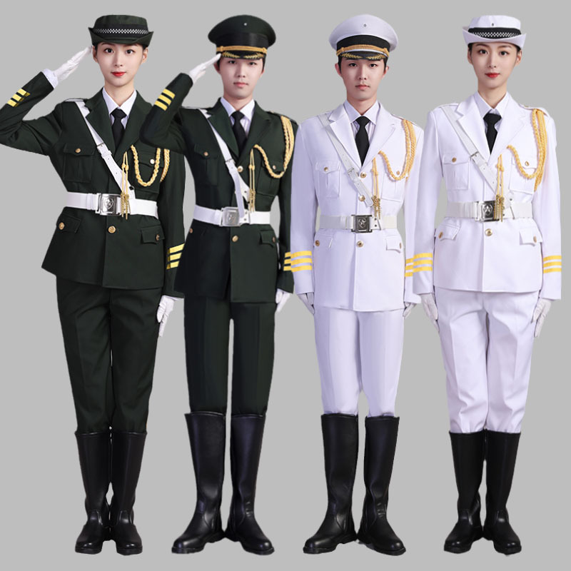 国旗护卫队礼服国旗班仪仗队服装高中小学生升旗手升旗仪式演出服