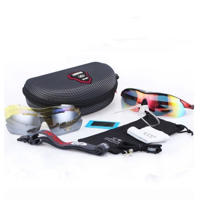 Gafas de ciclismo 0089 polarizadas de cinco piezas al aire libre deportes gafas de sol traje