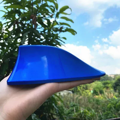 Mini Macaron Radio Antenna – vehicle antenna - shark-fin-radio-antenna-blue
