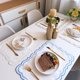 餐垫、杯垫;餐垫、餐巾;桌旗