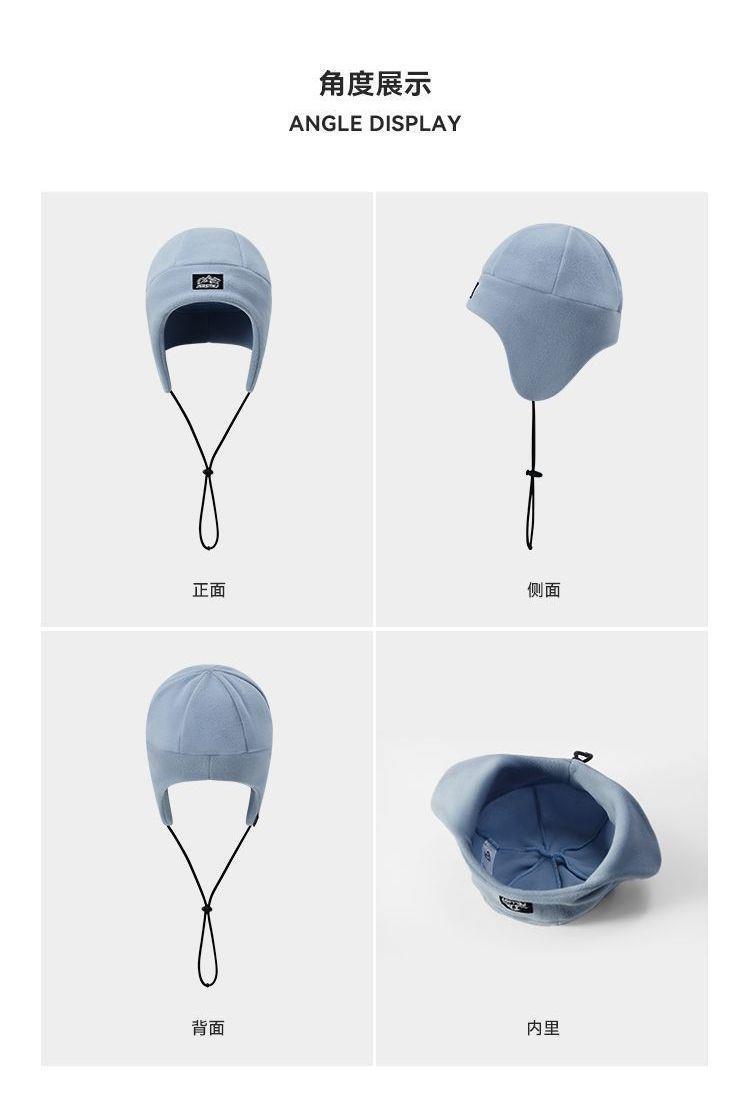 New winter ear and face protection headwear, helmet liner, warm and cold-resistant, suitable for cycling, morning exercise, and shopping, fashionable Korean style