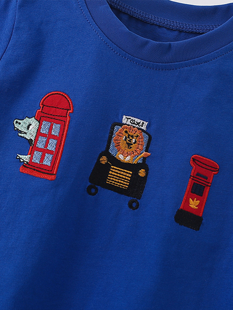 Malwee transfronterizo camiseta casual para niños verano nuevo estilo europeo y americano camiseta de cuello redondo universal ropa casual para niños