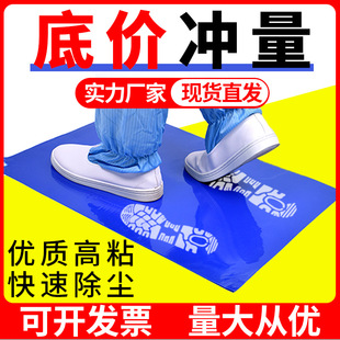 Sticky Dust Mat Tearable Clean Room Workshop Household Doorway Blue Dust-proof Sticky Dust Mat Floor Glue Factory Thickened