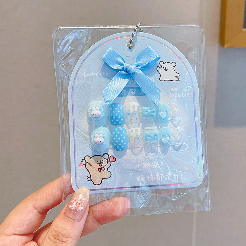 Kulomi dibujos animados para niños con pestañas de uñas para niñas nuevas pestañas de uñas juguetes de regalo para niñas