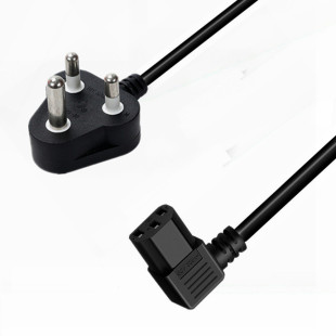 供應大小南非兩腳三腳電源線 SABS帶電腦尾插彎頭C13小家電插頭線