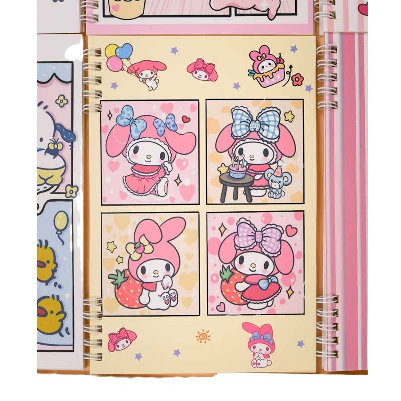 Notebook A5 spiral-bound notebook, cute character covers, portable handheld