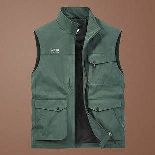 Outdoor Casual Multi-flap Pocket Pants Vest Men's Photography Vest Workwear Quick-drying Multi-functional Vest Work Clothes 2355JP