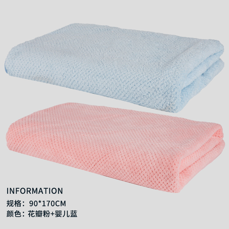 Piña Plaid Toalla de baño grande 90*170CM TikTok mismo estilo 2 pack Adulto Más tamaño hogar hombres y mujeres coral Toalla de baño de lana