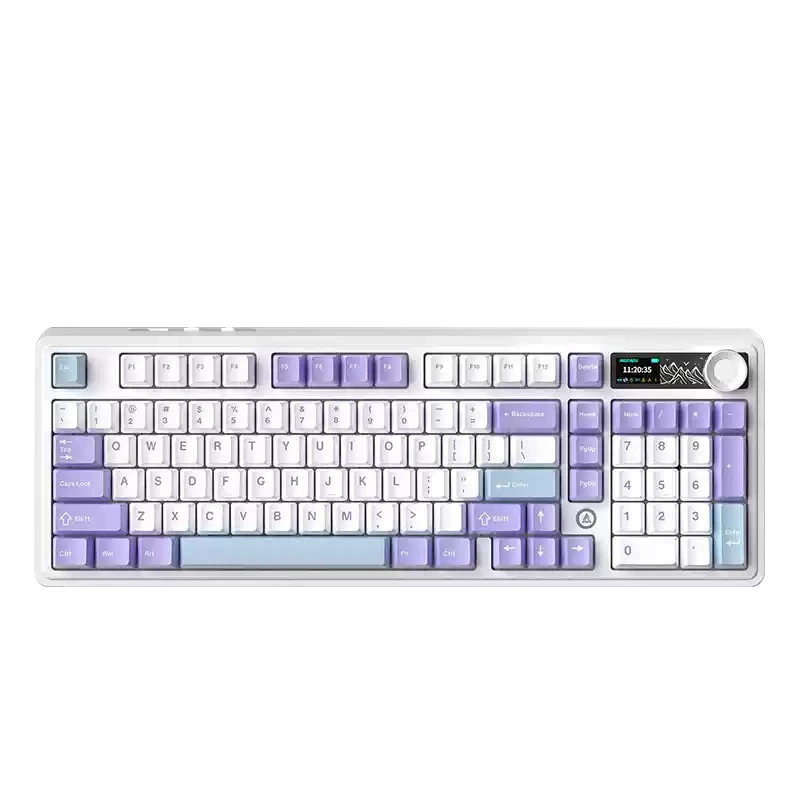 Heijue AJAZZ AK980 подарок ось V2 оригинальный фиолетовый белый и синий три режима с экраном RGB три режима горячей замены беспроводная