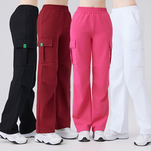 杨丽萍新款广场舞裤子女棉高弹松紧腰直筒运动跳操爵士鬼步舞蹈裤