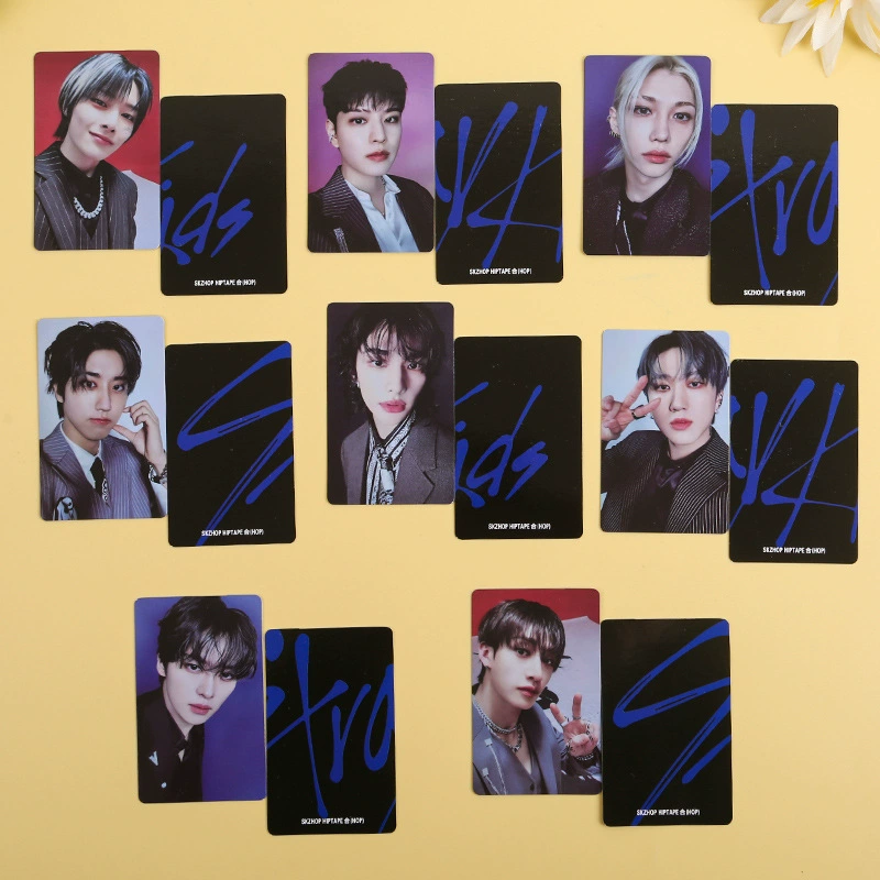 Коллекционная карточка (STRAY KIDS) Спецвыпуск HOP, 5,4×8,6 см, варианты участников и дизайнов