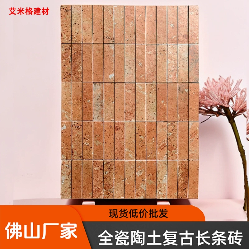 Кирпичи ручной работы в стиле ретро, старая имитация глины, красные кирпичи 60X240, спецодежда, внутренняя и внешняя настенная плитка, магазин, бар, антикварная плитка