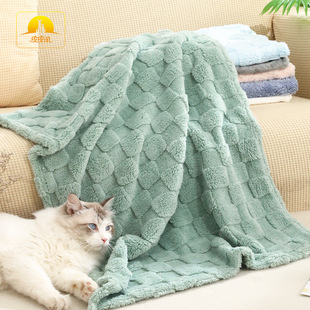 Pet blanket in stock sleep warm dog nest mat dog coral fleece quilt pet supplies are special wholesale
