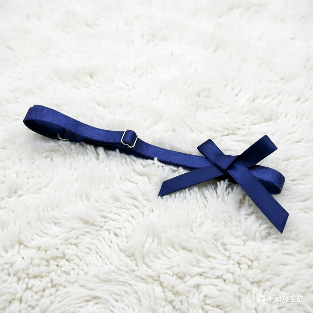 Black Lace Elastic Leg Garter with Bowknot, Single Thigh Accessory — detail image 6