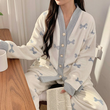 月子服冬季12月份产后加厚加绒珊瑚绒大码孕妇睡衣怀孕期哺乳喂奶