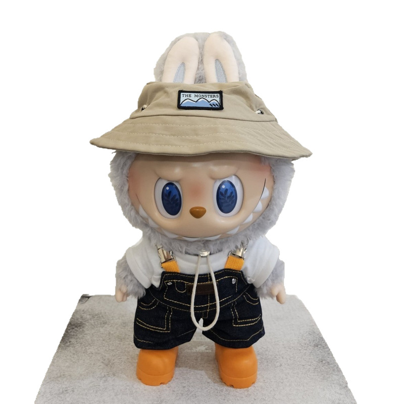 大春野38cm中娃拉布布在家搪胶脸毛绒玩具公仔马卡龙手办批玩偶|undefined