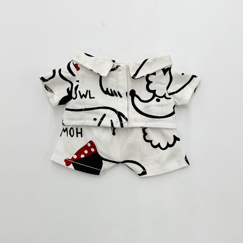 Muñeca de algodón 20cm15cm muñeca ropa muñeca camisa pijamas traje lindo en stock