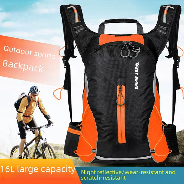 Western Rider Riding Backpack Mountain Bike Bag Outdoor Backpack Casual Lightweight Travel Bag Riding Equipment
