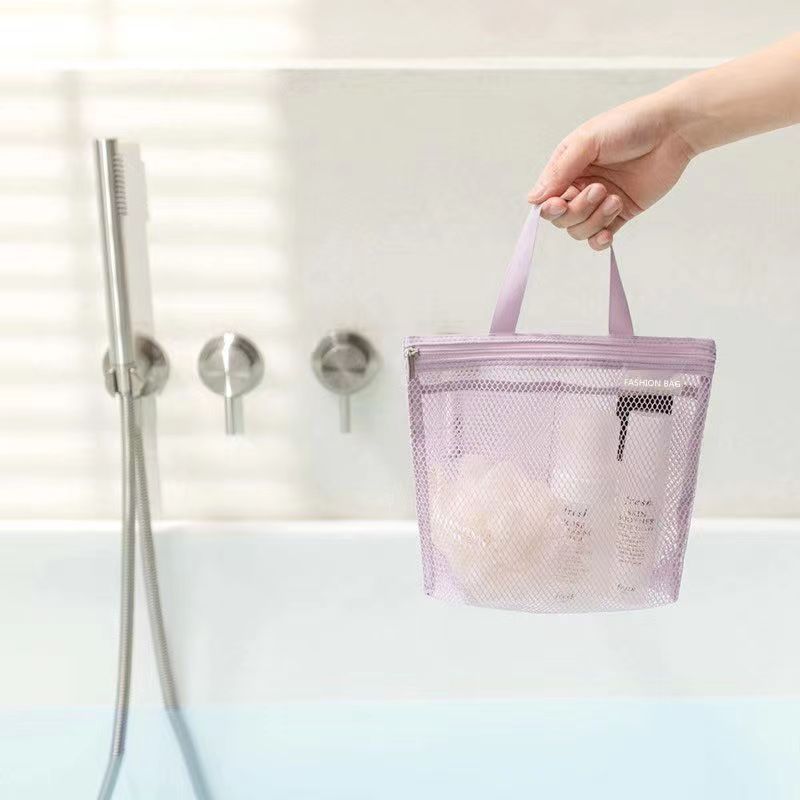 Hueco simple Mini bolsa de lavado de viaje de malla portátil estudiante bolsa de cosméticos Portátil Bolsa de almacenamiento de artículos diversos