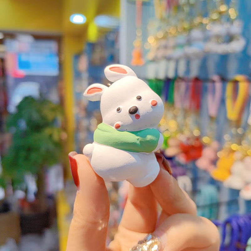 New creative cute hip animal series keychain exquisite car backpack key chain gift ornaments accessories