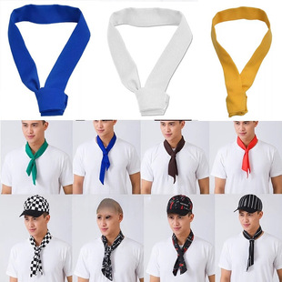 Hotel Chef Sweat Towel Scarf Accessories Scarf Men's and Women's Kitchen Bow Tie Restaurant Hotel Red Black Yellow Blue Gold