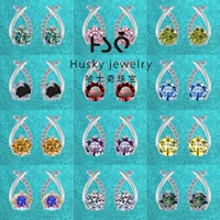 Серебные серьги из стерлингового серебра легкие и экстравагантные S925 серебряные украшения высокого качества