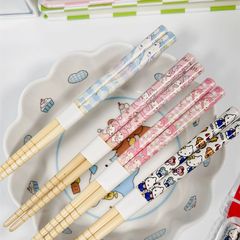 正規版サンリオ日系箸子供かわいいプリント竹箸練習箸16.5cmアニメ家庭訓練箸