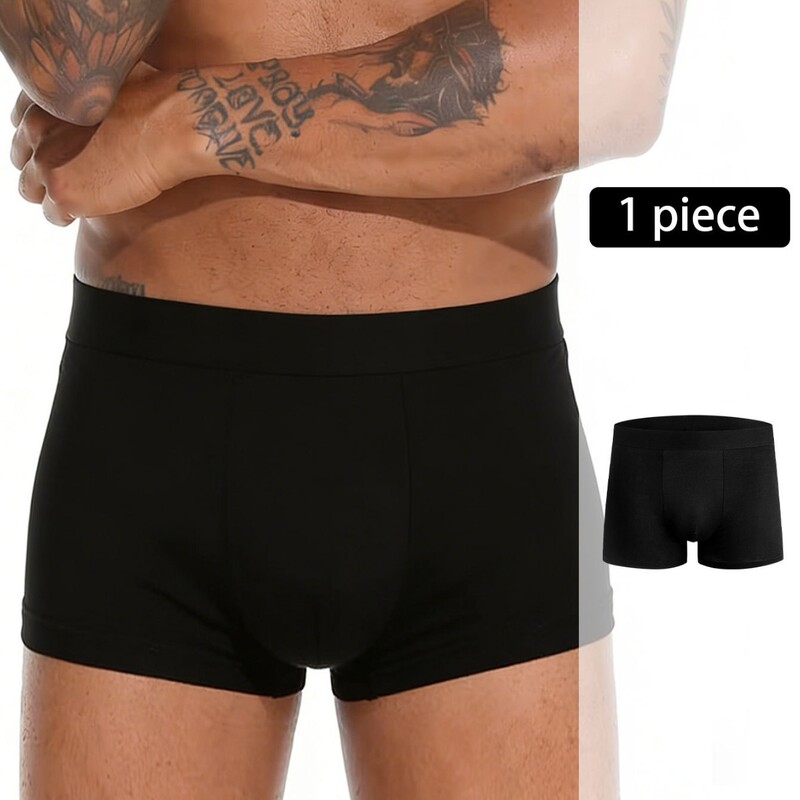 Men's Four-Corner Sports Underwear for All Seasons, Comfortable Large Size, Breathable Milk Silk Men's Underwear for Export and Cross-Border Trade