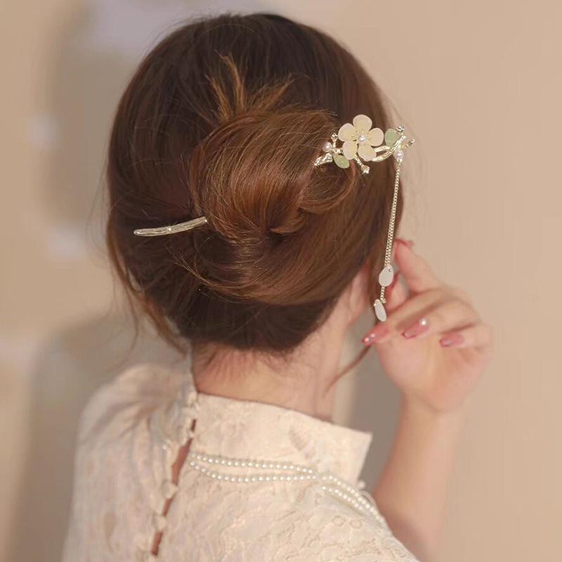 El estilo de alta sensación de miniatura caballo falda clip de cabello nuevo estilo chino tocado antiguo clip de cabello estilo nacional clip de cabello paso de cabello para mujeres image 1
