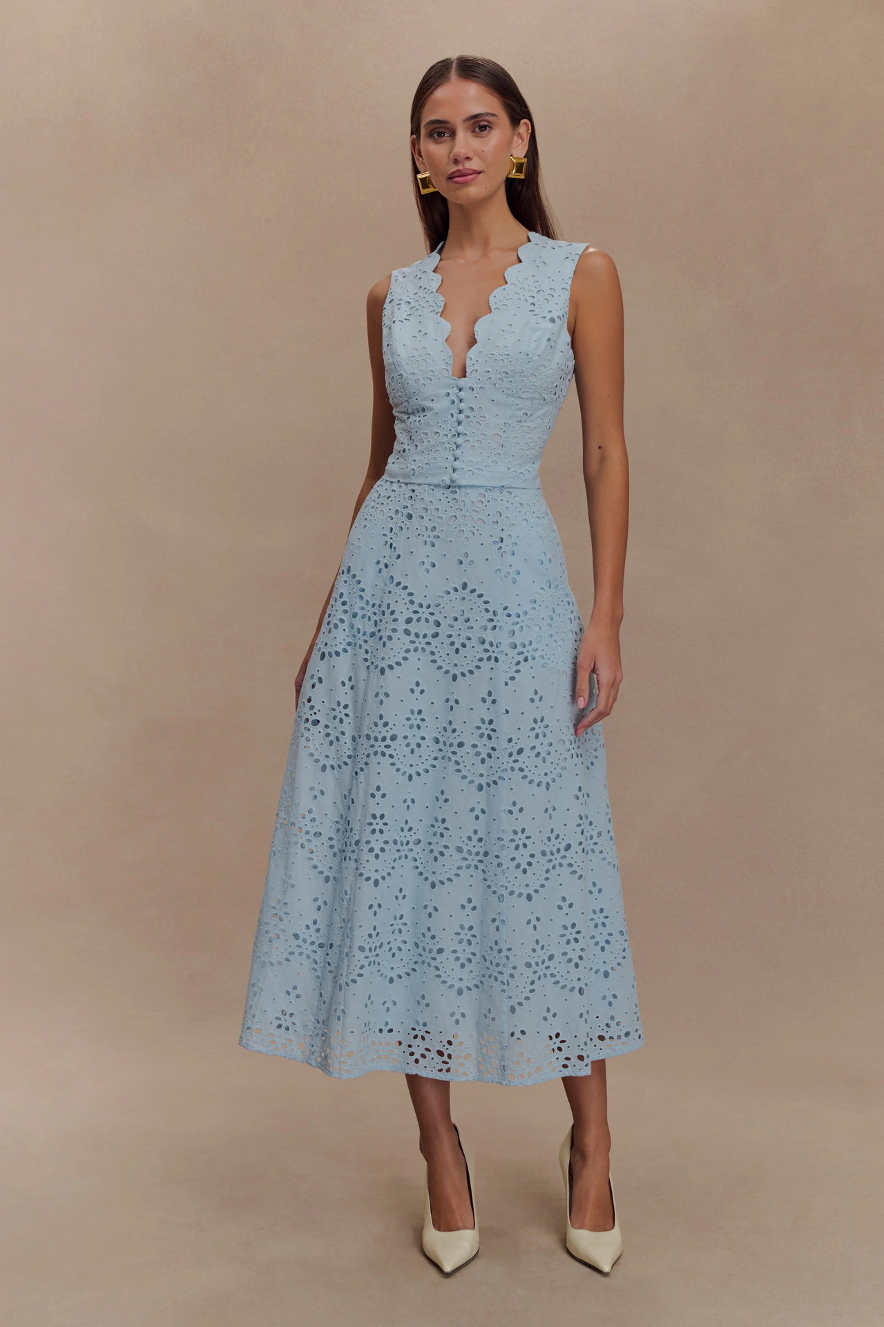 Women's Clothing Lace Vest Skirt Set Casual Two-Piece Spring/Summer Vacation Outfit_ecoleips.com