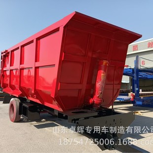 Manufacturer Supplies Cattle, Sheep, Donkeys, Horses, Livestock and Poultry Feed Transport Full Trailer Tractor Towable Feed Silage Truck