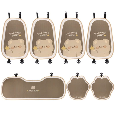 Multi-function pad | Cover Universal for All Seasons - summer-ice-silkbrown-bear-7-piece-set