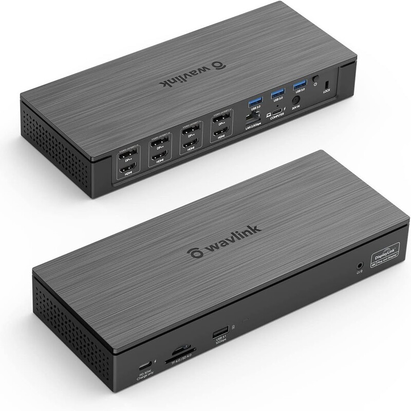 WavlinK18 in 1USB-C DoCKing Station 100w PD 5K Monitor Usb-C Neutral DoCKing Station Ethernet