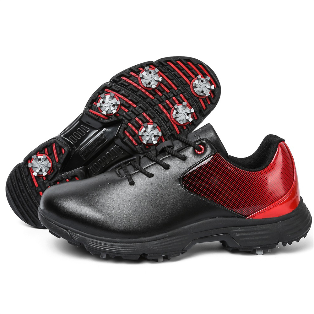 골프 신발 남성과 여성의 새로운 고정 네일 버튼 새로운 편안한 통기성 스포츠 골프 남성 신발