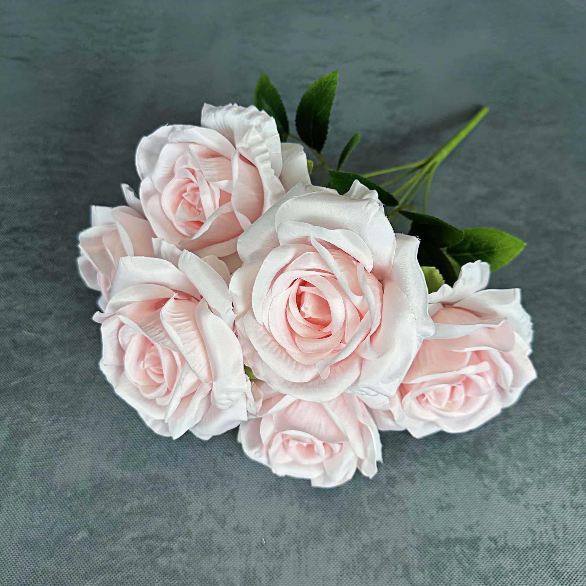 Flor simulada 7 mandos grandes rosas decoración de la escena de la boda decoración del hogar flor de seda hecha a mano decoración de flores falsas al por mayor