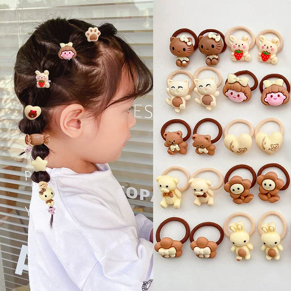 Children's hair band hair band girls do not hurt hair cute hair rope hair accessories female treasure hair accessories 1-3 years old high sense
