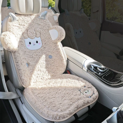Car seat cushion, winter plush Wool pad - super-warm-non-slip-and-durable