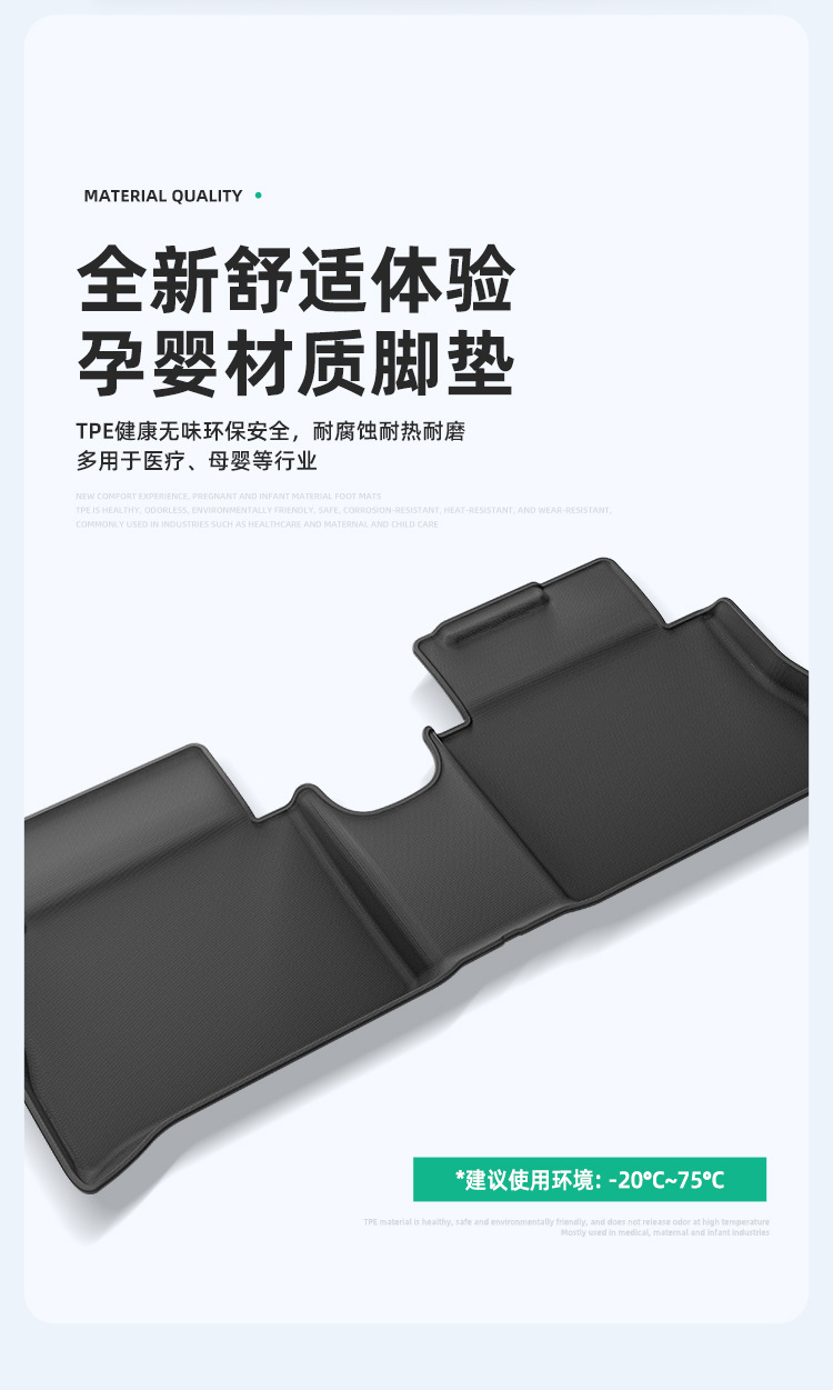 Suitable for 21-25 Models of the Ora Good Cat Car, Custom-Fit Car Mats, Trunk Mat, Fully Environmentally Friendly Tpe Mats