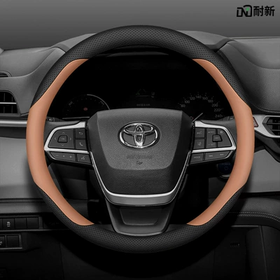 Steering wheel cover: Senna car interior leather handle
