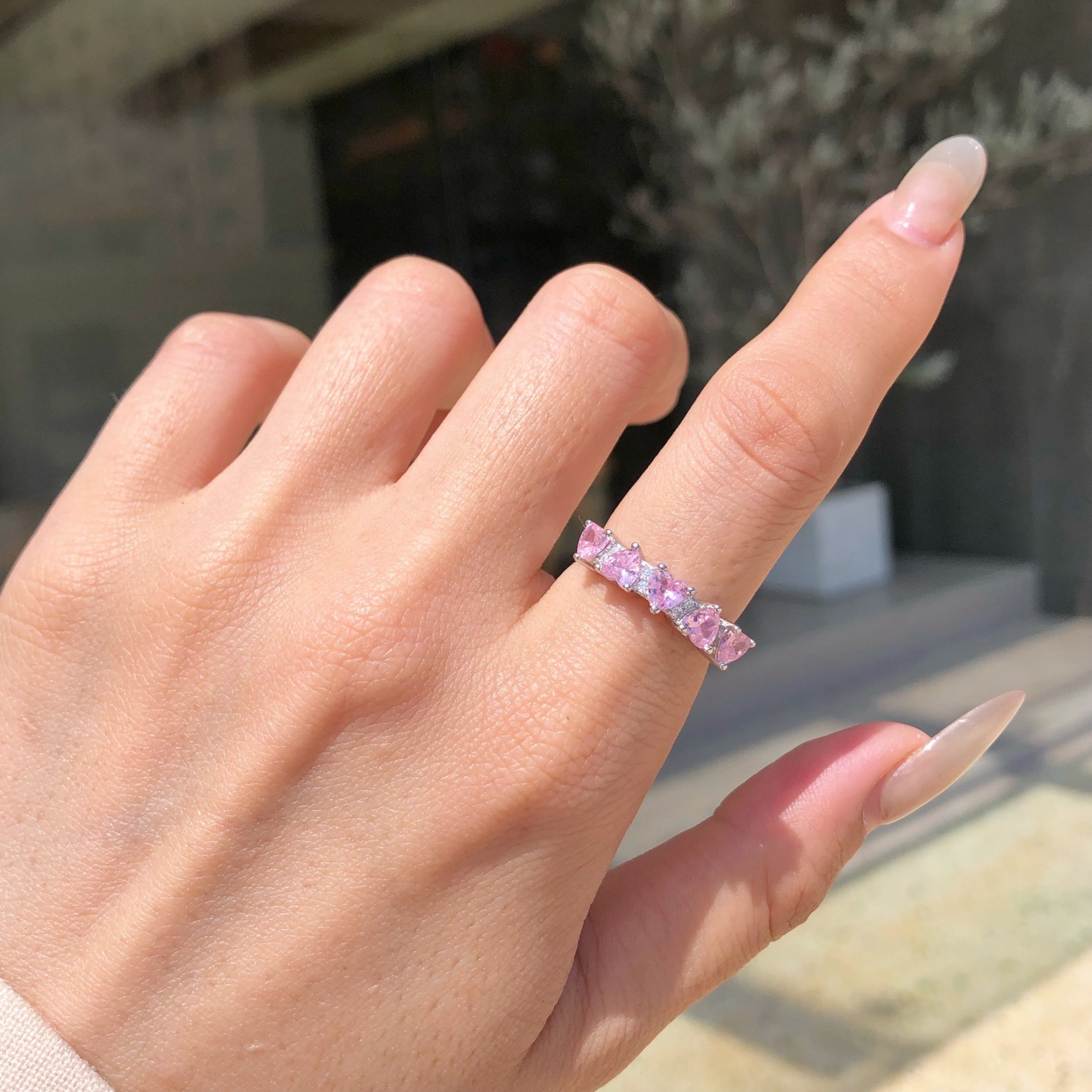 5g Weight Zircon Inlay Material Rings Classification 6, 7, 9 Ring Size 1 Piece Quantity Holiday, Daily Occasion 925 Sterling Silver Material Heart Shape, Bow Knot Pattern Women's Gender Plating, Inlay Design Sweet, Shiny Style 925 Sterling Silver Zircon Heart Shape Bow Knot Rings 32