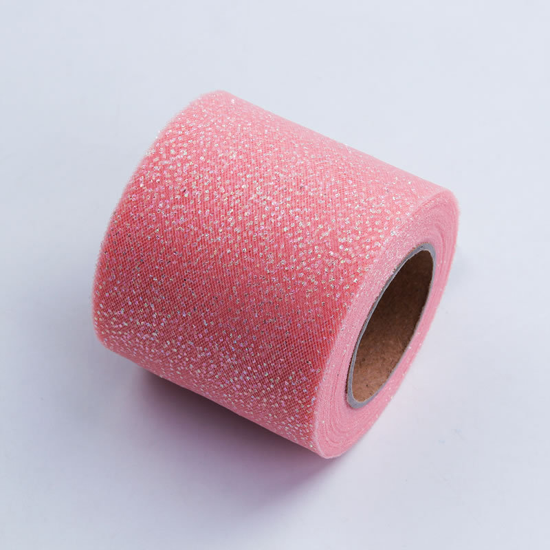 5 yardas/paquete colorido gradiente plata puntos tul cinta DIY muñeca hilo accesorios de pelo arco zapatos flor cinta