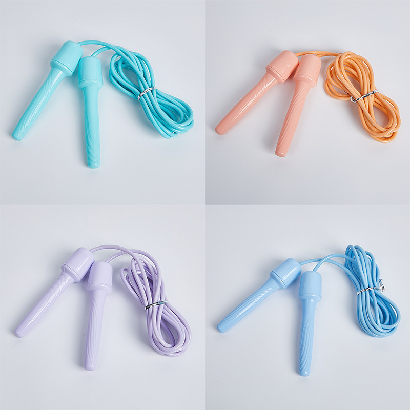 6227 entrenamiento de la prueba física del estudiante saltar la cuerda macaron color saltar la cuerda longitud de la cuerda ajustable examen deportivo de los niños competencia