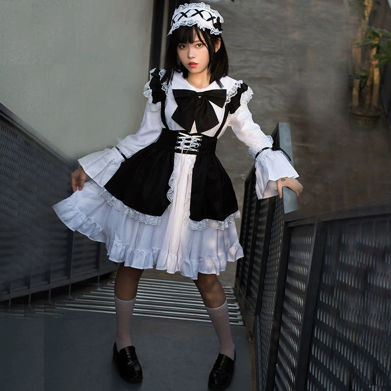 Coffee long skirt for work, cosplay