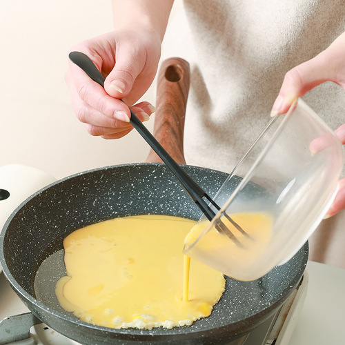 Multifunctional mini egg beater, compact and portable, stir evenly, manual egg beater with small spoon, egg stirring rod