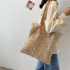 Straw summer capacious beach one-shoulder bag for leisure