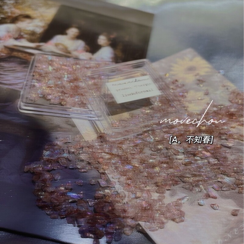 2022 Spring New Opal Polarized Glaze Gentle Wind Oil Painting Gravel Nail Art Jewelry Gem Ore Decoration